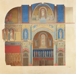 Saint-Paul Church, Nimes, Longitudinal Section of the Choir
